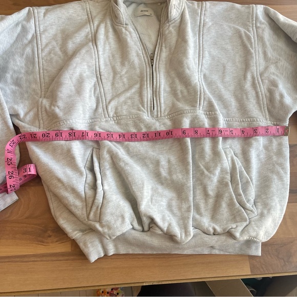 JOAH BROWN RETRO HALF ZIP SAHARA FRENCH TERRY SWEATSHIRT - Picture 7 of 13